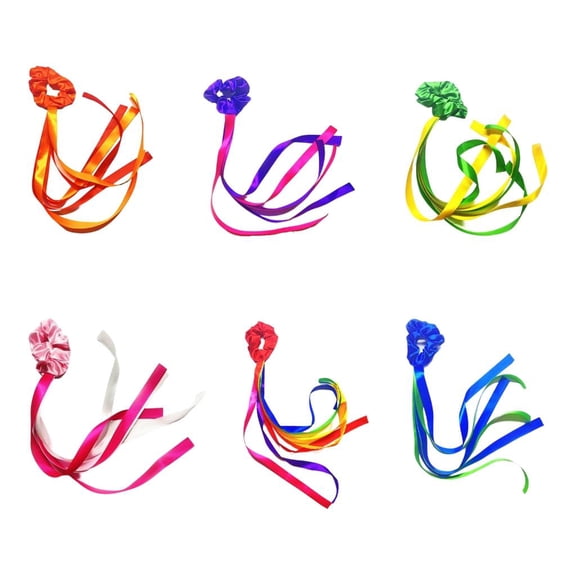 Lerpwige 6Pcs Dancing Rhythm Wrist Streamers Decorations for School Event And Play