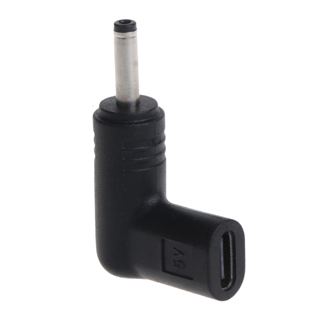 Msle Plug Adapter Lerpwige 90 Degree Type-C Female to 3.5x1.35mm Male Plug Adapter Right ...