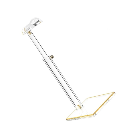 Lerpwige Adjustable Height Acrylic Handbag Display Stand With Secure Base for Purse Showcase