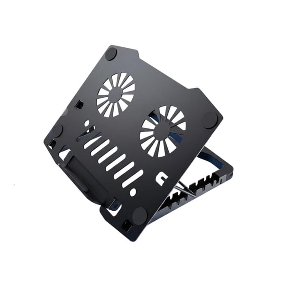 Lerpwige Adjustable Laptop Stand For Notebook Foldable Alloy Construction Laptop Risers With Nonslip Silicone Pad