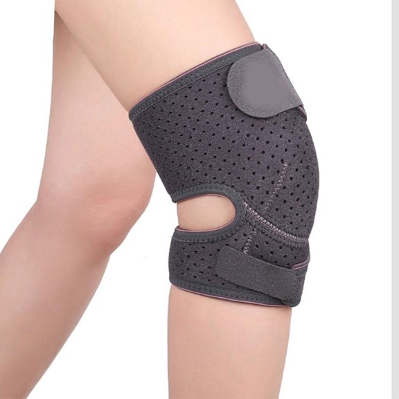 Lerpwige Adjustable Open Knee Guard Enhances Stability Reinforced Knee Guard Belt