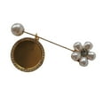 thumbnail image 1 of Lerpwige Adjustable Photo Display Brooch Pearls Floral Design For Bridesmaid Gift, 1 of 6