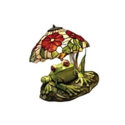 Lerpwige Artistic Frog Shaped Reading Lamp Featuring Realistic Floral Parts And Comfortable Lighting
