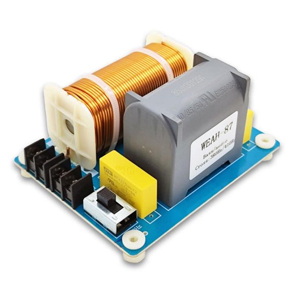 Lerpwige Bass Subwoofer Speaker Crossover Frequency Divider DIY Filter 1200W 410Hz