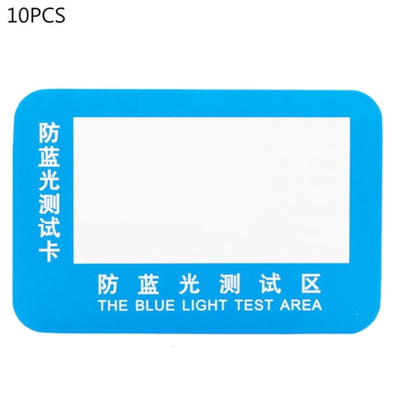 Lerpwige Blue Light Detection Card Anti-Blue Light Test Card Test Light Glasses UV Test