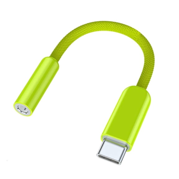 Lerpwige Braided USB C Male To 3.5mm Female Headphone Adapter For On Devices