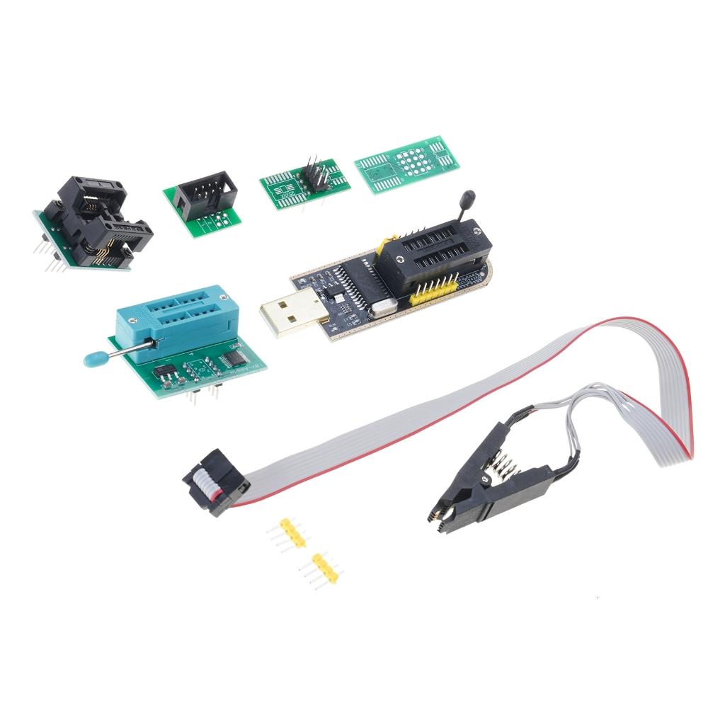 Lerpwige CH341B Programming Set BIOS USB + SOIC8 SOP8 Test Clip for ...
