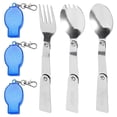 thumbnail image 1 of Lerpwige Camping Utensils Folding Spoon Fork Knifed Reusables Camping Tableware, 1 of 13