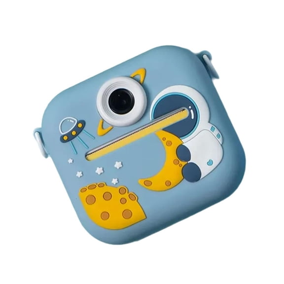 Lerpwige Children Photo Printer Camera 1080P Video 48MP Front Rear Lens 2.4Inch Screen