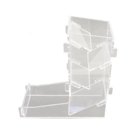 Lerpwige Clear Dices Tower Board Game Rolling Tower Easy Roller Dices Rolling Tower