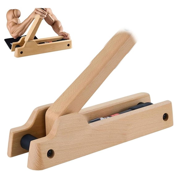 Lerpwige Comfortable Grip Wood Construction Resistance Machine Wrist Exercise Tool