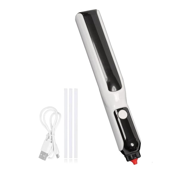 Lerpwige Compactly Battery Powered Glues Guns with 10pcs Sticks And Charging Cable