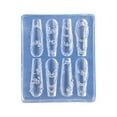 thumbnail image 1 of Lerpwige Creative Nail Art Silicone Mold Frame Design Template Flexible Reusable Tool for Handmade Resin Charm and Manicure, 1 of 8