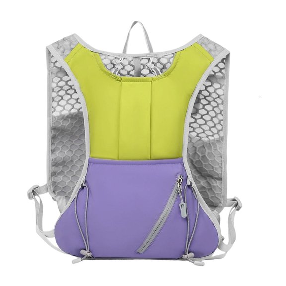 Lerpwige Cycling Running Hiking Vest Backpack Oxford Cloth Texture for Outdoor Use