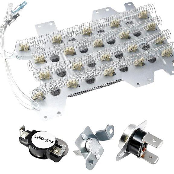 Lerpwige DC47-00032A High Efficiency Dryer Heating Coil Set Heavy Duty Repair Easy Install