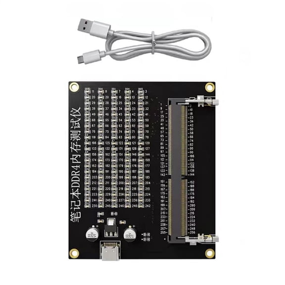 Lerpwige DDR4 Diagnostic Tool Adapter Card USB Power Supply for Laptop Memory Adapter Card Testing Device Replacement