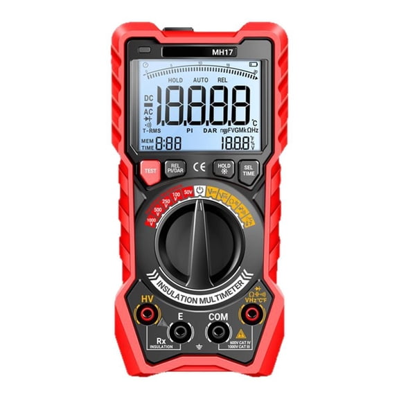 Lerpwige Digital Multimeter Digital, Auto Ranging Voltmeter Ohmmeter Resistance Continuity NCV Live