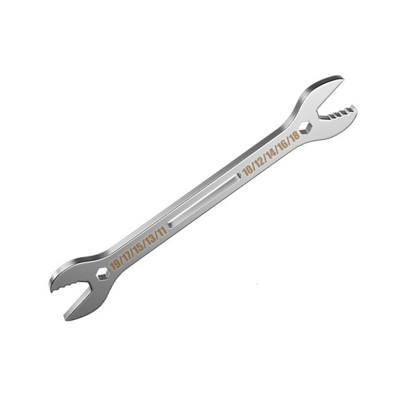 Lerpwige Double Head Wrench 45# Steel Spanner Hand Tool Adjustable Size Ranging