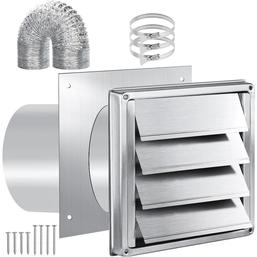 Lerpwige Dryer Vent Kits Dryer Vent Hose Connectors Wall Ducting Kits Easy to Use