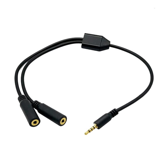 Lerpwige Durability 2.5mm TRRS Y Splitter Audios Cable for Headsets Mics Connectivity