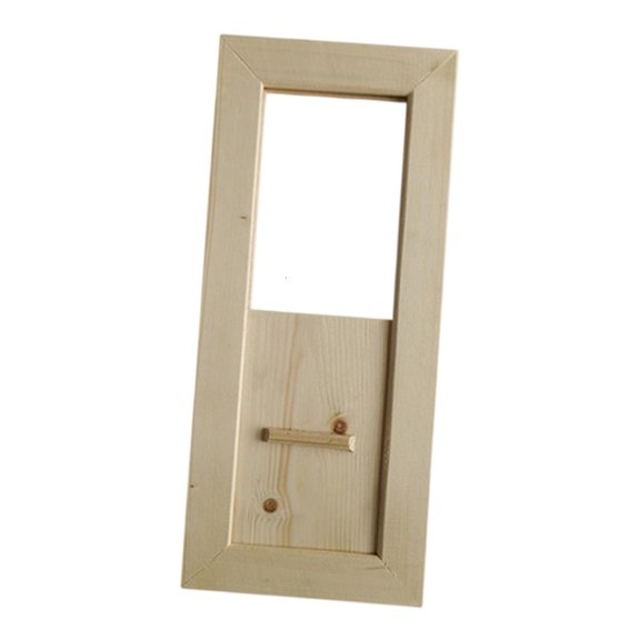 Lerpwige Durability Wooden Sauna Ventilation Panel Heat Humidity Safe Sauna Room Shutter Window Supply