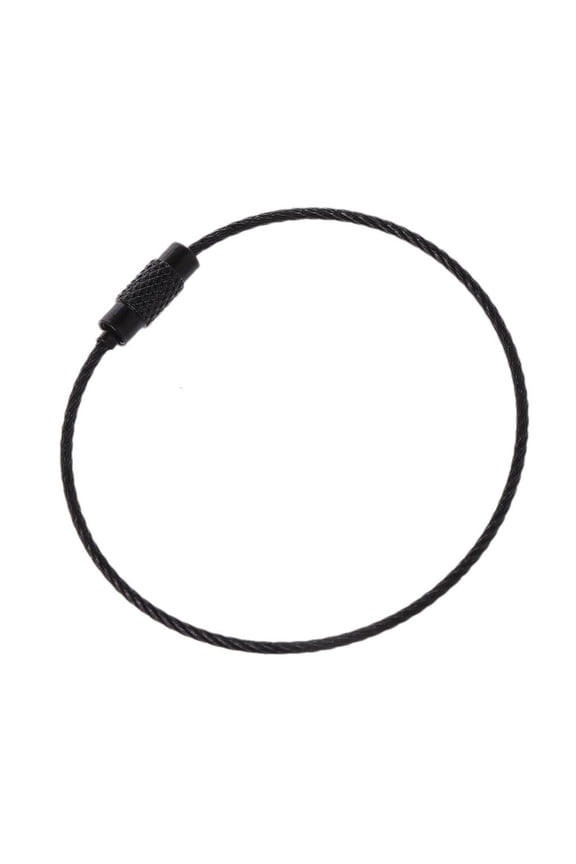 EDC Luggage Tag Loop Rope Metal Wire Keychain Cable for Key Ring Chain