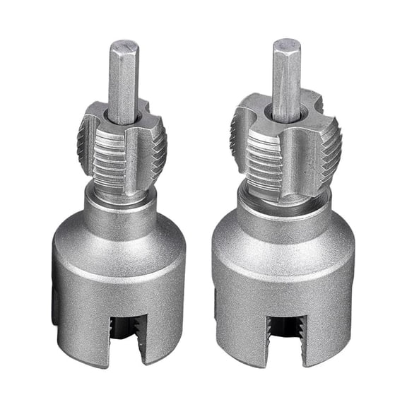 Lerpwige Electric Drill Threader Tool With 1/2" 3/4" Dies PVC Pipe Threading Equipment