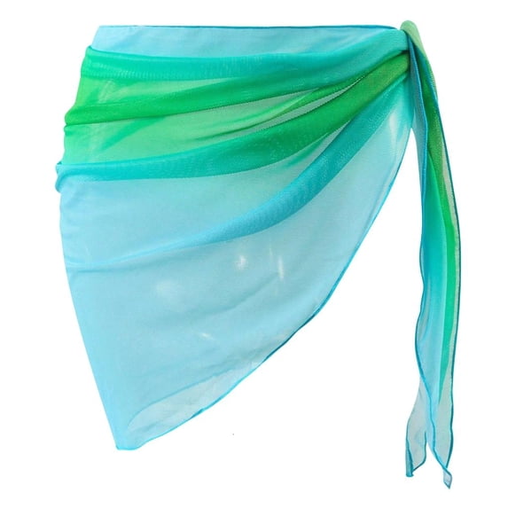 Lerpwige Elegant Beach Wrap For Women Polyester Fabric Skirt With Wrinkled Feature For Vacation And Water Activity
