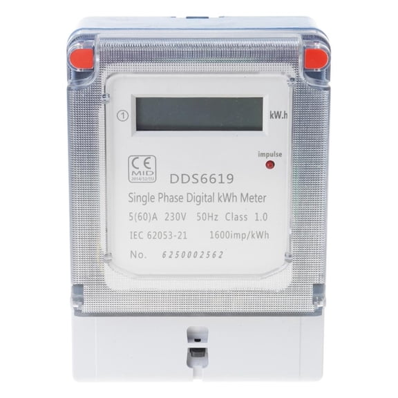Lerpwige Home Electricity Usage Monitors LCD kWh Meter For Easy Reading And Management