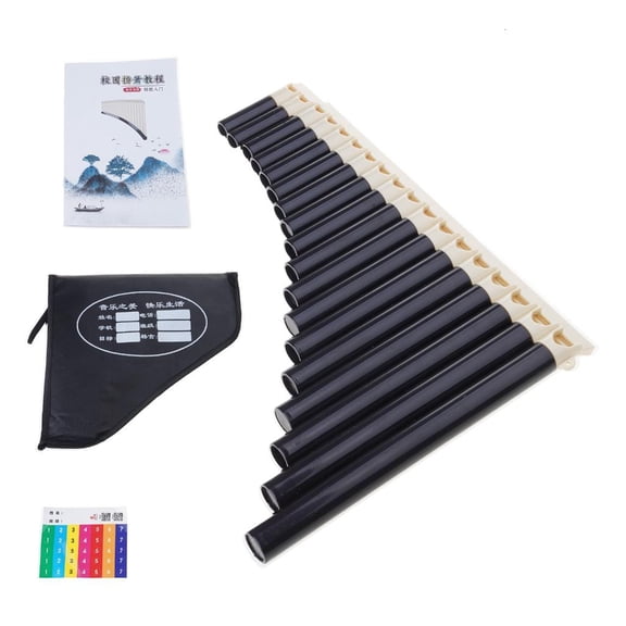 Lerpwige Entry Level C Scale Panpipe Handmade Pan Flute Wind Instrument Slippers