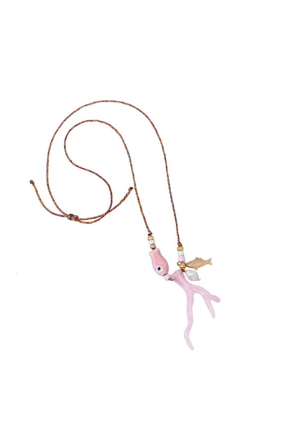 Fashionable Ceramic Rope Necklace Artistic European Style For Special Moment