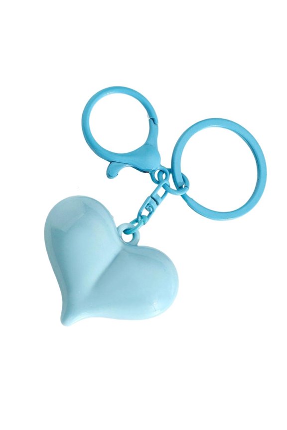 Fashionable Heart Keychain Acrylic Construction Sturdy For Keys