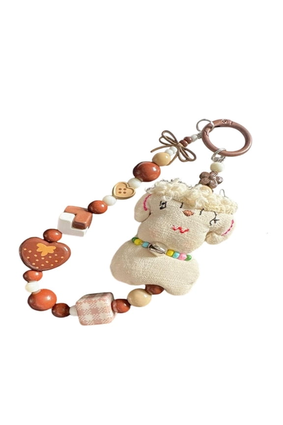 Fashionable Sheep Keyring PVC Construction For Keys Or Bags