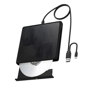 Lerpwige Fast External Disc Drive for Laptops with Plug Play and High-Speed Transfer