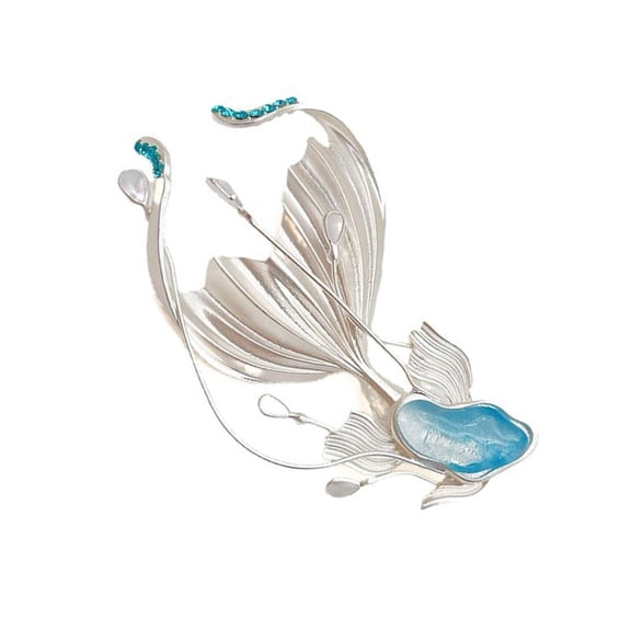 Lerpwige Fish Brooch Pin Clothing Jewelry Beautiful Accessory Fish Pin Sea Badge Alloy Texture Present for Fashion Enthusiasts