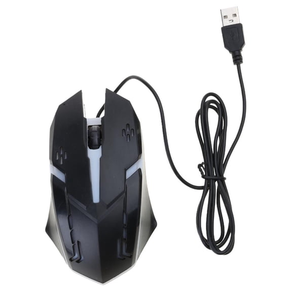 Lerpwige Wired Gaming Mouse Ergonomic Mouse with 7 Backlight for Windows PC Gamers