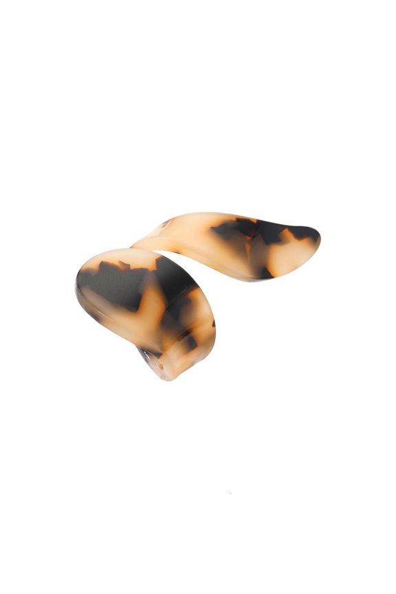 Geometric Leopard Print Adjustable Acrylic Ring Modern Art Lightweight Jewelry