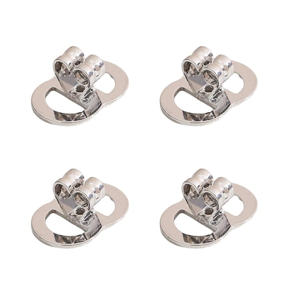 Lerpwige Gold or Silver Earring Backs With Secure 8 Shape Structure For Large Earrings Comfort Fit Universal Compatibility