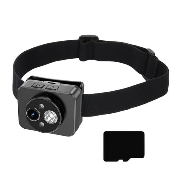 Lerpwige Headlights Camera Head Camera 1080P Video Recorder with LED Light and Wide Lens
