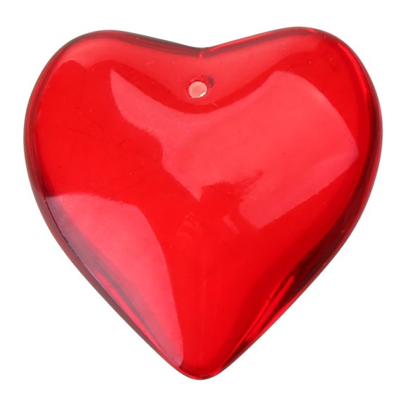 Lerpwige Heart Shape Crystal Glass Pendants Loose Beads for DIY Jewelry Making Supplies
