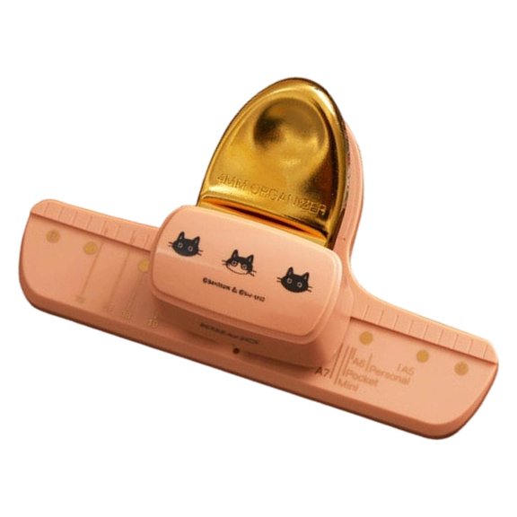 Lerpwige Heavy Duty 3 Hole Puncher 8 Sheets Capacity 4mm Round Hole Punches with Alignment Guide For and Industrial Use