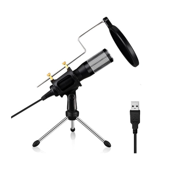 Lerpwige High Sensitivity Professional Dynamic Microphone for Streaming Computer Mic Noise Reduction for