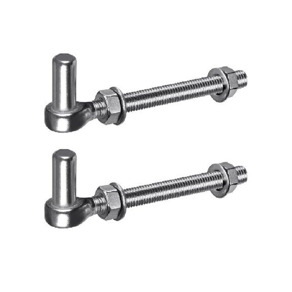 Lerpwige J Bolt Gate Hinges Rustproof J Bolt Hinges Long Service for Easy Installation