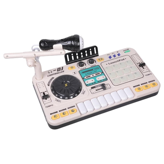 Lerpwige Kids DJ Machine With Multiple Sound Mode And Karaoke Microphones For Party