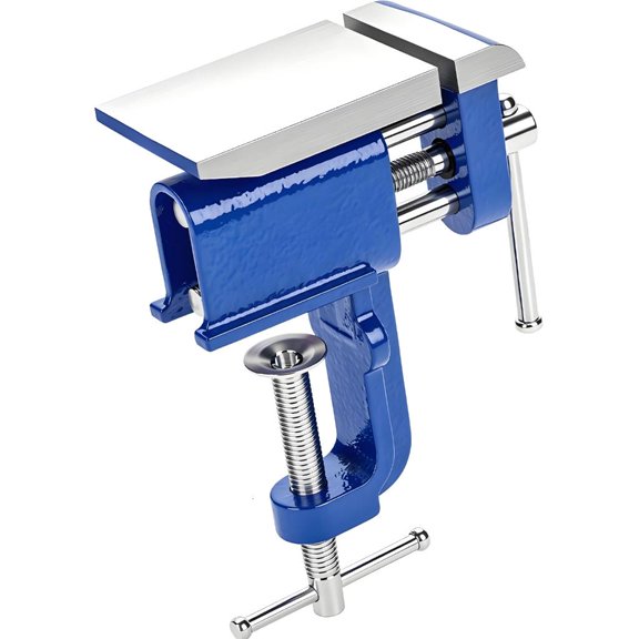 Lerpwige Large Jaw Double Slide Benches Vises 60Mm Capacity For Workshop And DIY Projects
