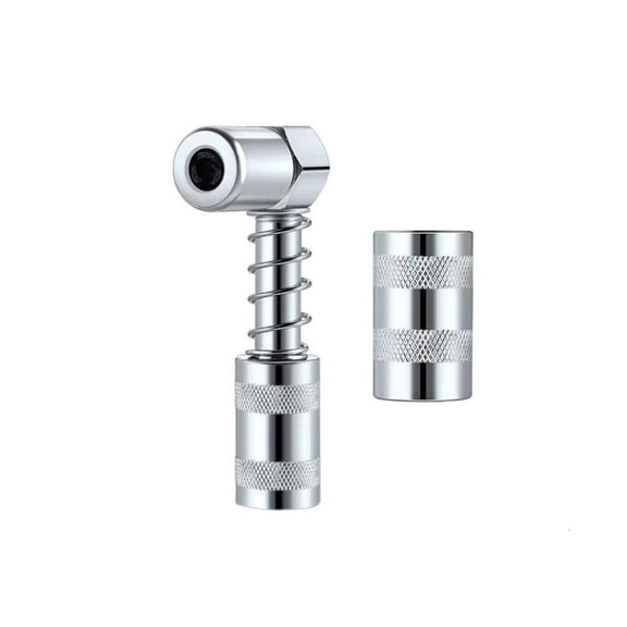 Lerpwige LeakProof 90Degree Grease Coupler Adapters Lubrication Tool Carbon Steel