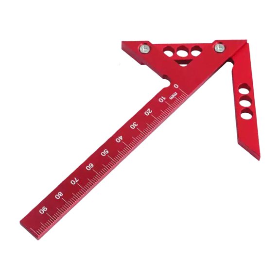 Lerpwige Lightweight Woodworking Measuring Tool Multiple Functional Aluminum Center Scriber Simple to Operate for &