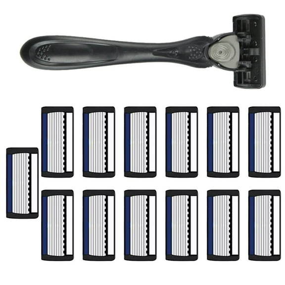 Lerpwige Man Manual Shaver Waterproof Safety Razors 7-Layer Razors with Razors Heads