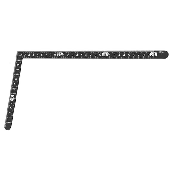 Lerpwige Metric Metal L Square Ruler Right Angles Ruler for Craft & Layout Check