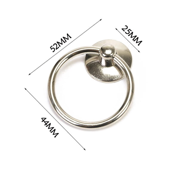 Lerpwige Mini Retro Drawer Pull Wardrobe Cabinet Round Ring Handle Cupboard Knobs